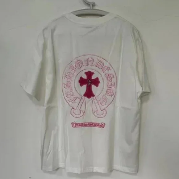 美品 クロムハーツ Chrome Hearts Pink Logo Tee Chrome Hearts Pink Vine Logo Babyshirt Tee - SRM – SHENGLI
